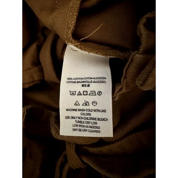 Free People - Brown Paperbag Pants With Belt Tapered Ankle - Size 8 - Picture 9 of 10